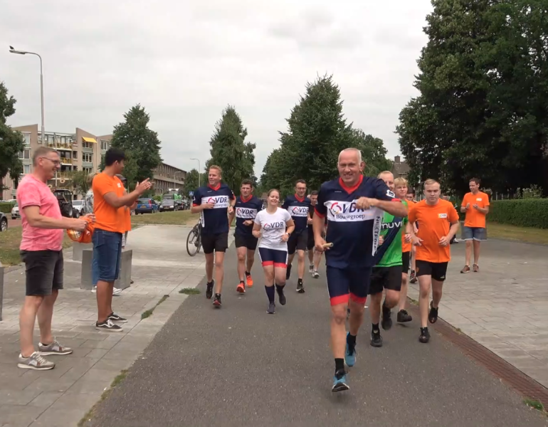 Al rennend door het centrum van Deventer